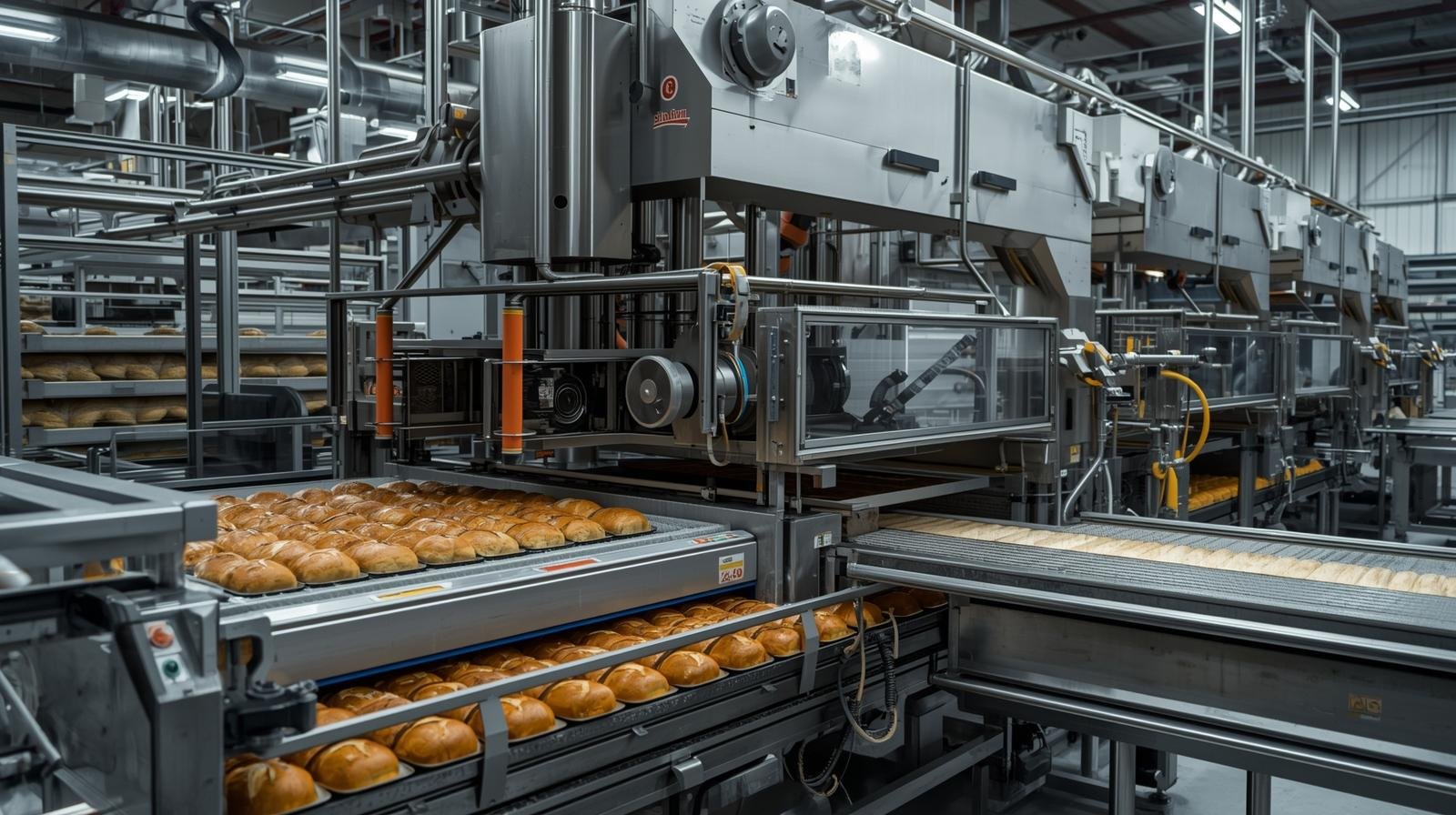 Baking bread factory machine