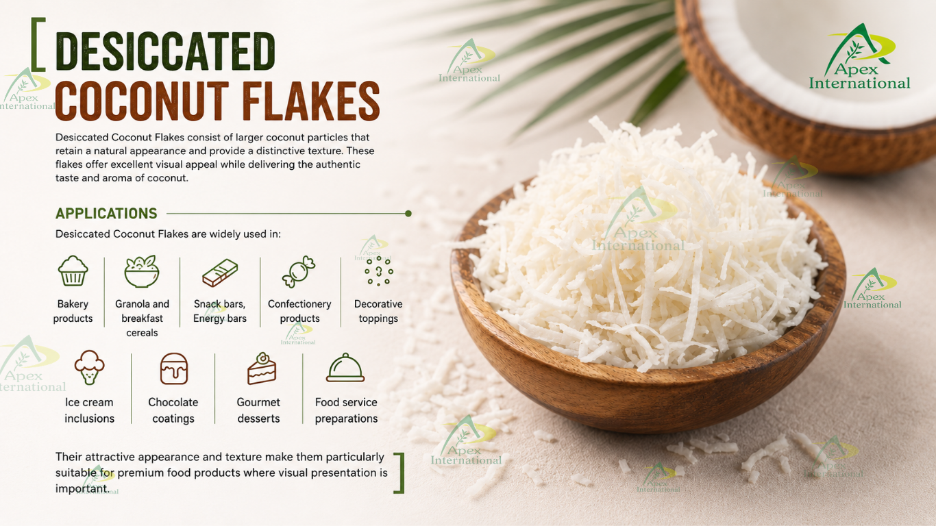 Types of Desiccated Coconut Offered