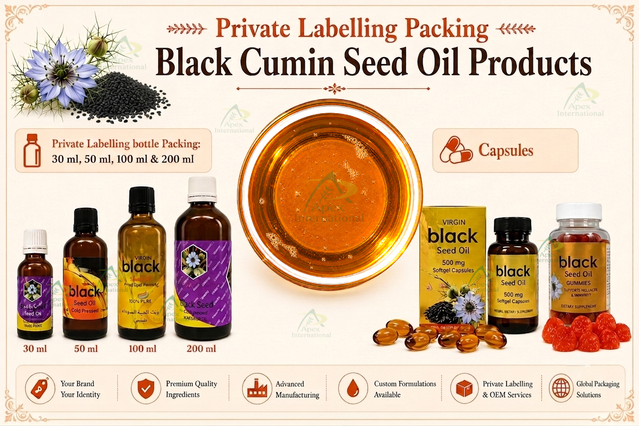 Black Cumin Seed Oil OEM Packaging