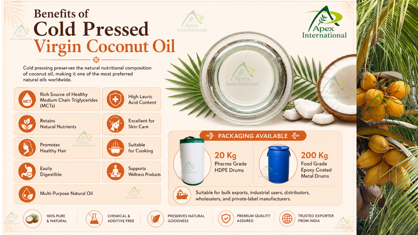 Benefits of Cold Pressed Virgin Coconut Oil